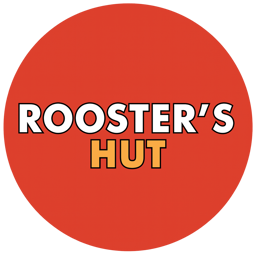 Spicy Rooster Hut logo.